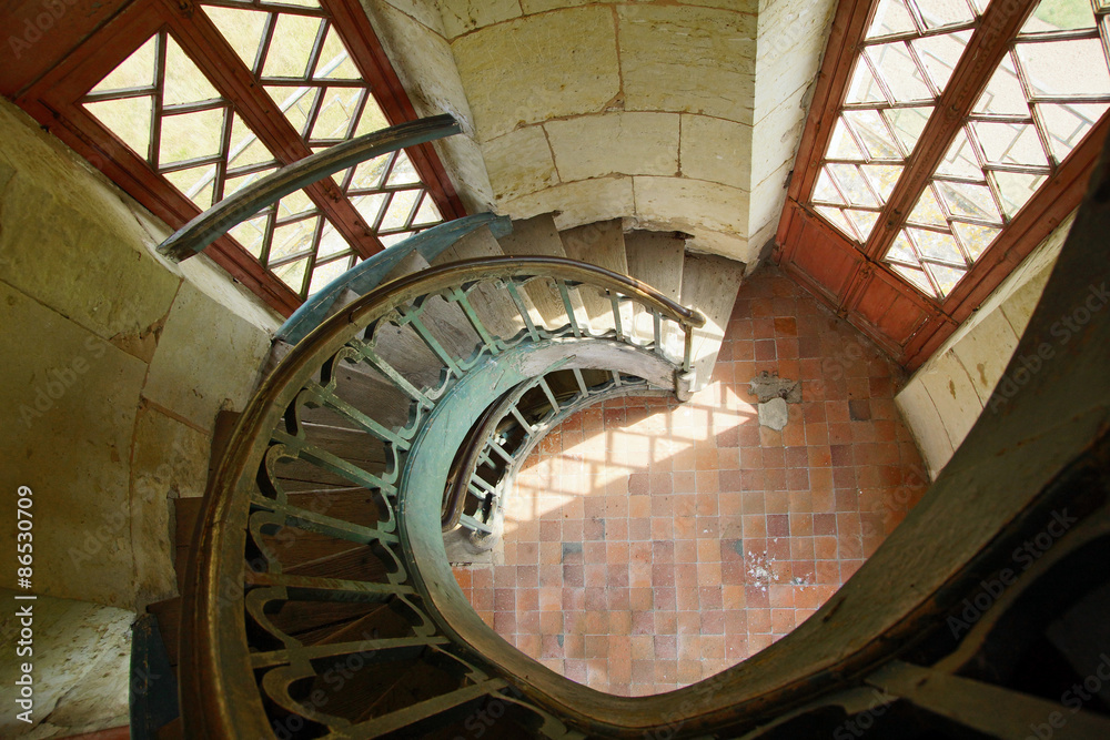 Fototapeta premium Escalier de la pagode de Chanteloup