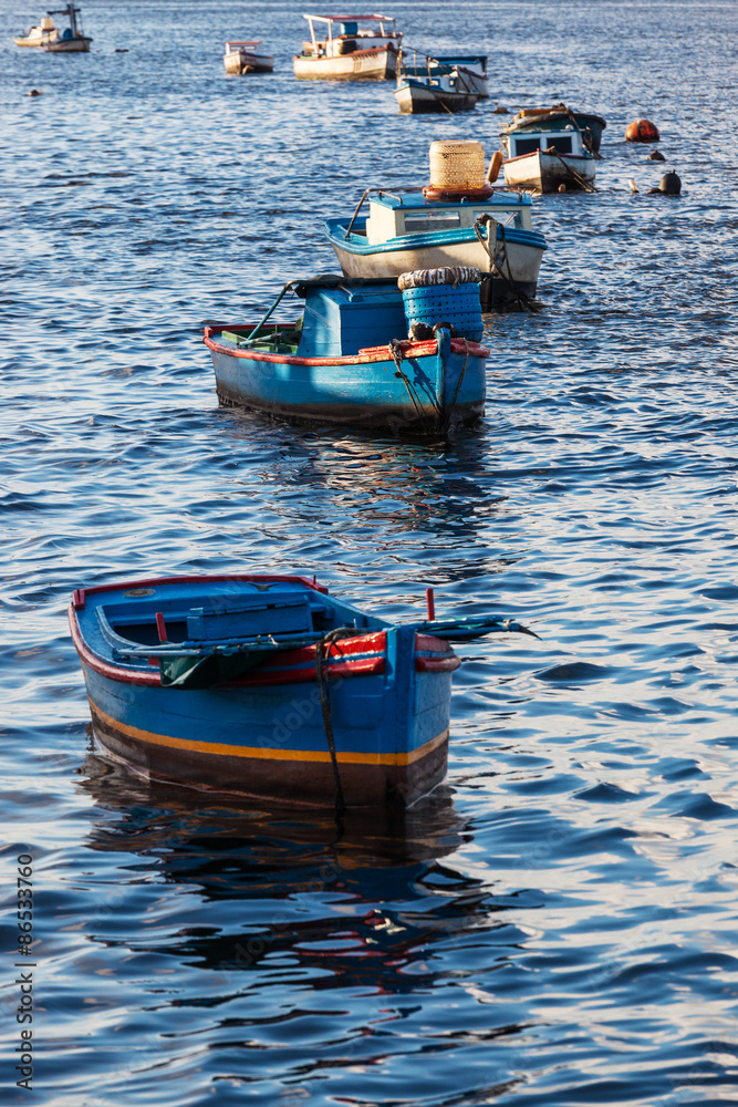 boats in bay ocean