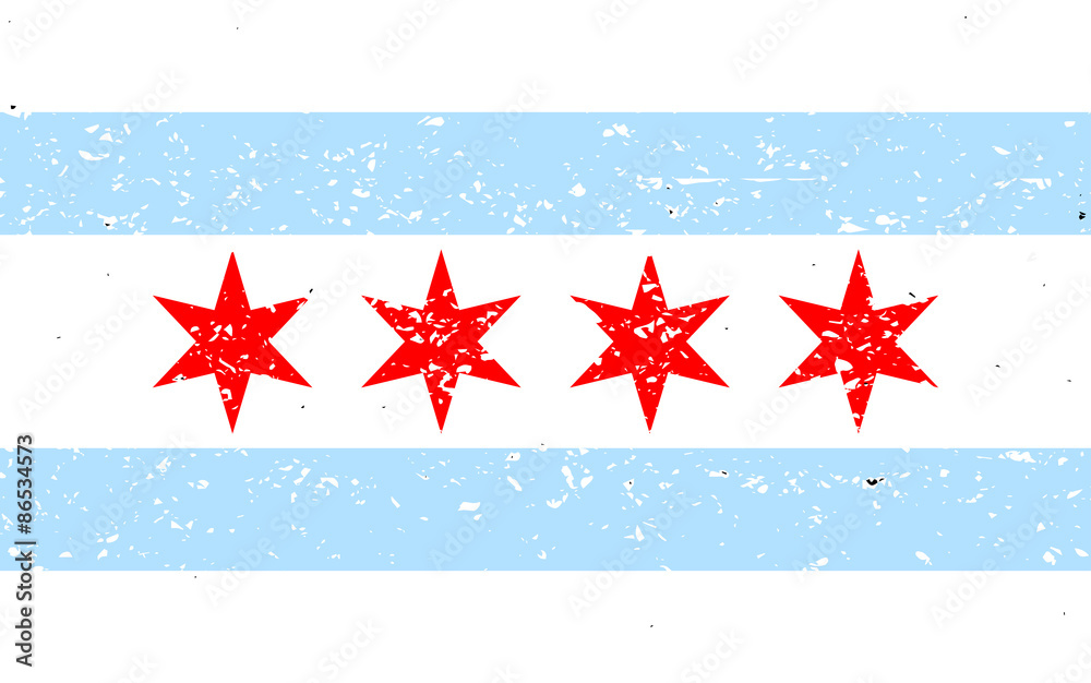 Fototapeta premium Chicago flag