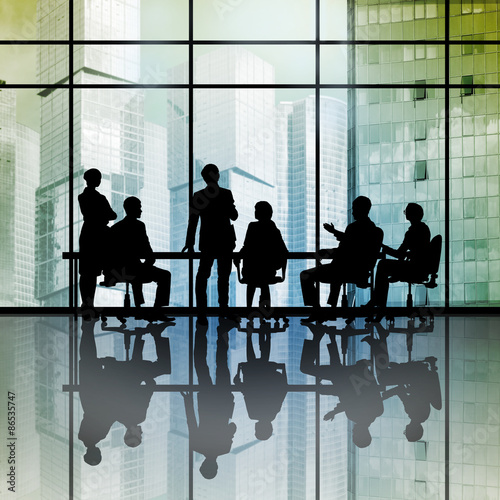 Businessteam at work