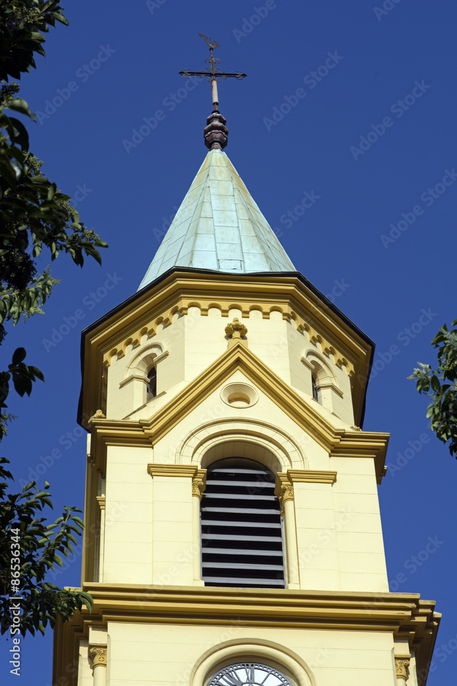 Tower of Santa Cecilia's church, in Sao Paulo