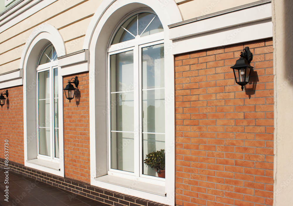 two white plastic windows