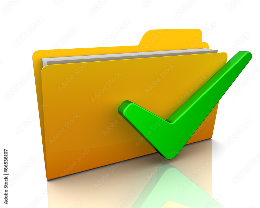 folder check mark folder check mark