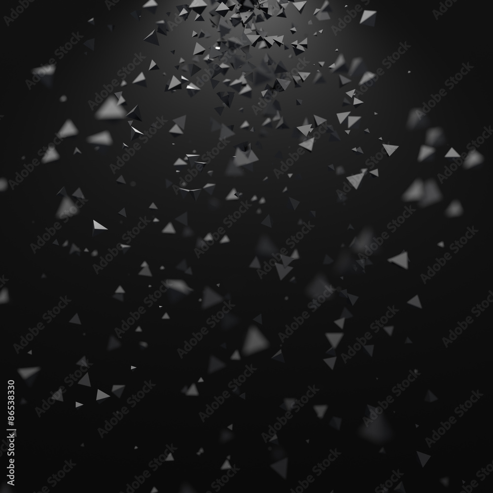 Abstract Rendering of Low Poly Chaotic Particles. Abstract Rendering of Low Poly Chaotic Particles.