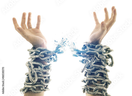 Broken chains photo