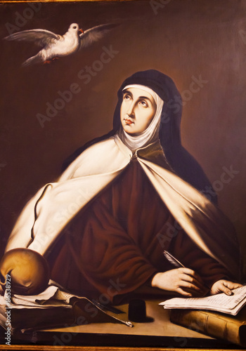 Saint Teresa Painting Convento de Santa Teresa Avila Castile Spa