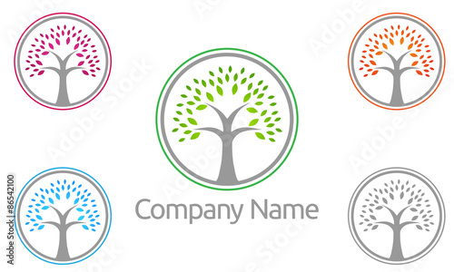 tree, finance, brand, company, oak, leaf, vector, logo