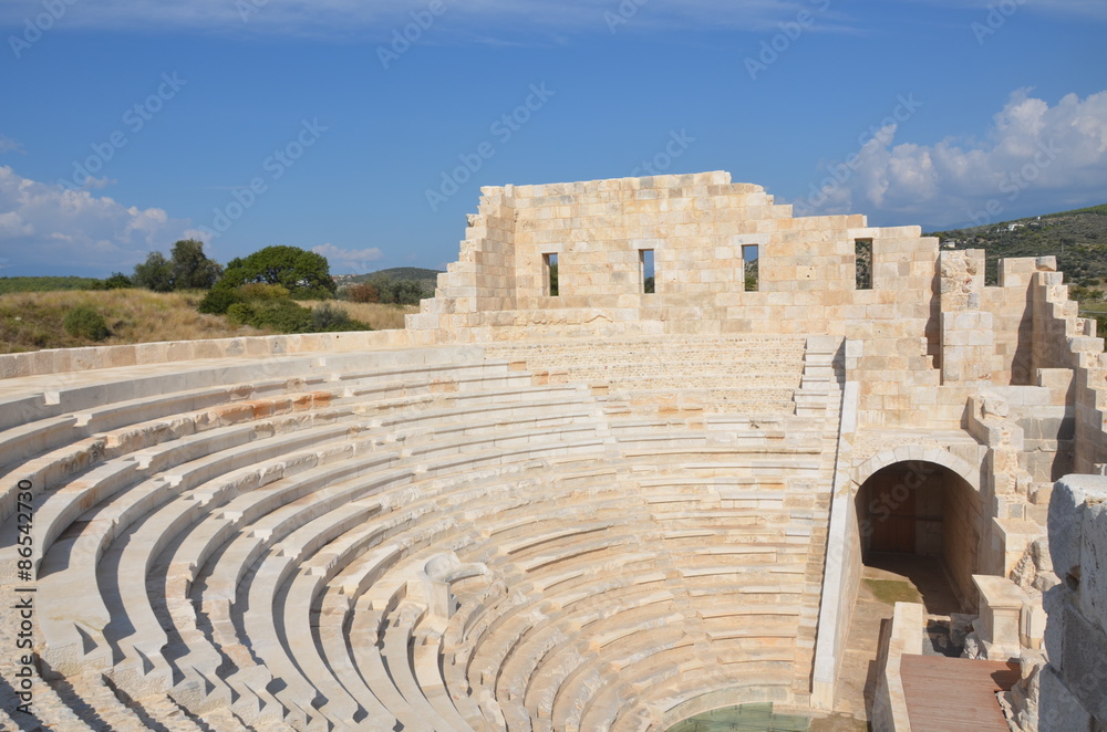 the ancient amphitheater in Patara, Lycia