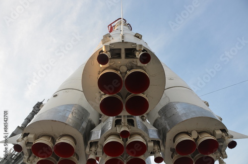 bottom view of the rocket