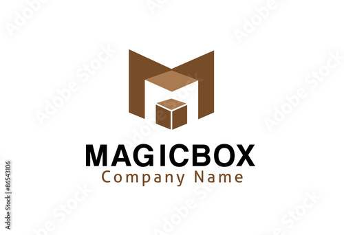 Magic box logo template