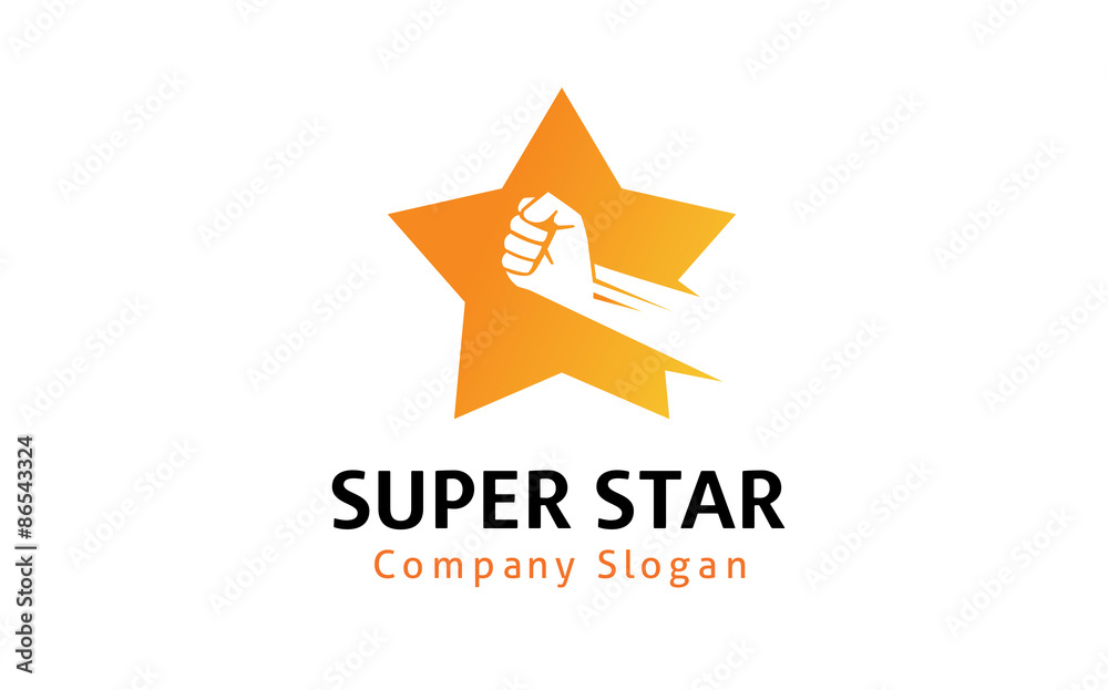 Obraz premium Super Star Logo template