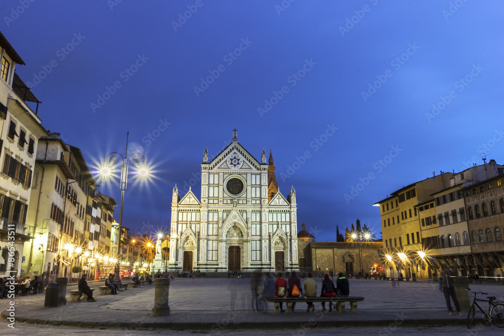 Basilica of the Holy Cross in Florence in Italy