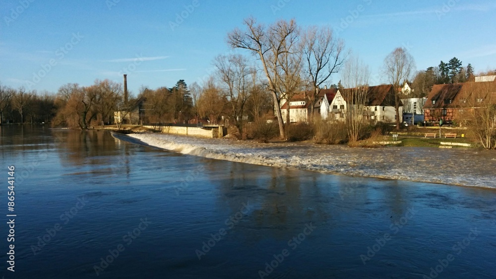 Fototapeta premium Neckar in Nürtingen