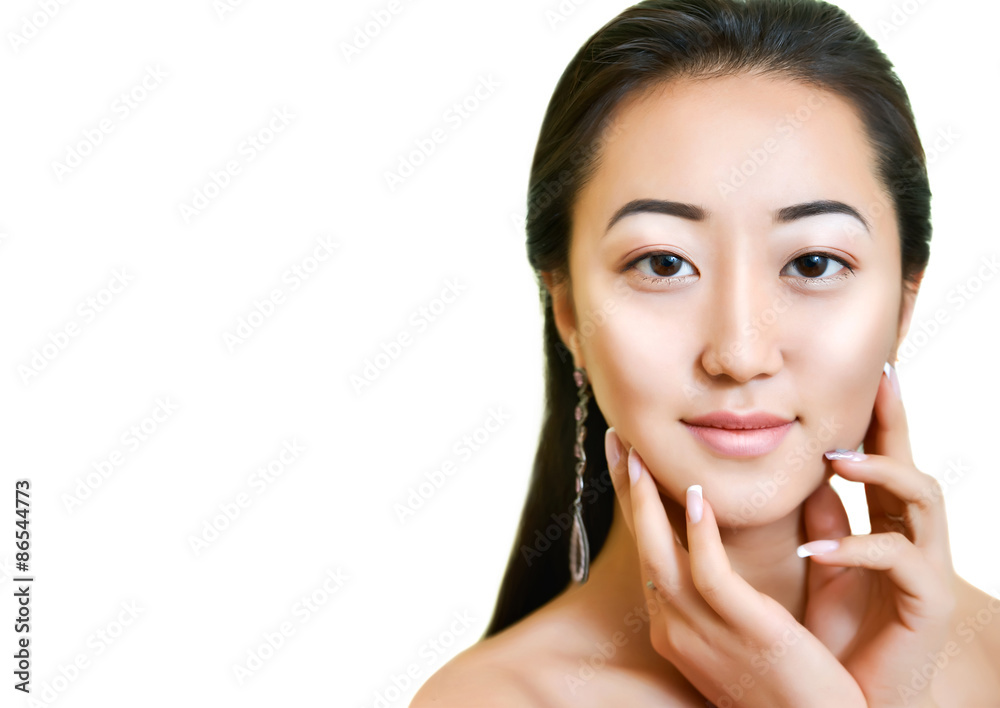 Portrait of beautiful young asian woman. Natural make-up. Portrait of beautiful young asian woman. Natural make-up.