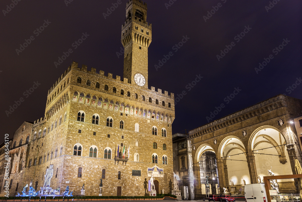 Palazzo Vecchio in Florence in Italy