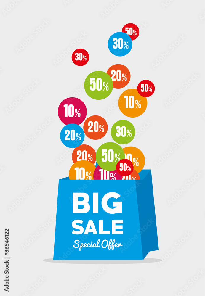 Fototapeta premium Shopping design.