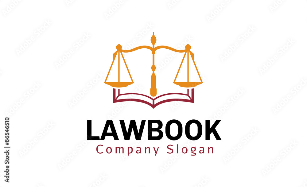 Law Book Logo template Law Book Logo template