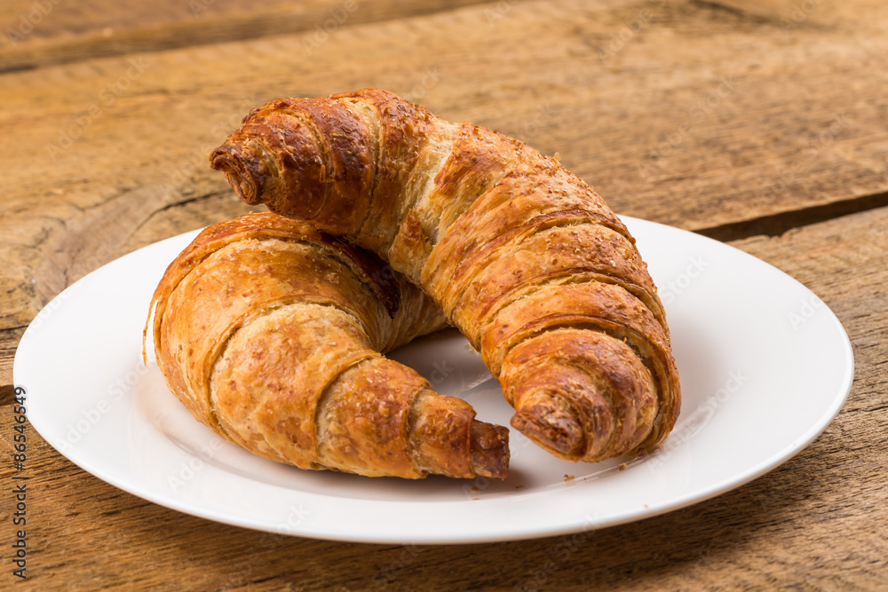 Fresh baked croissants Fresh baked croissants