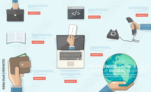 BUSINESS, TECHNOLOGY and FINANCIAL  ICONS