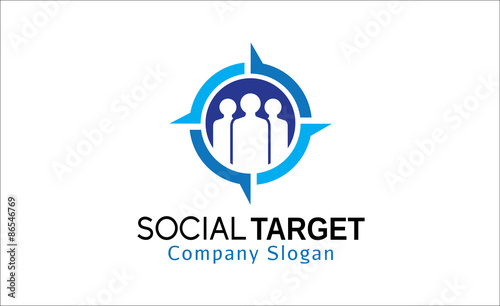 Social Target Logo template