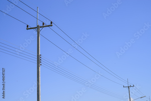 High voltage electricity pole