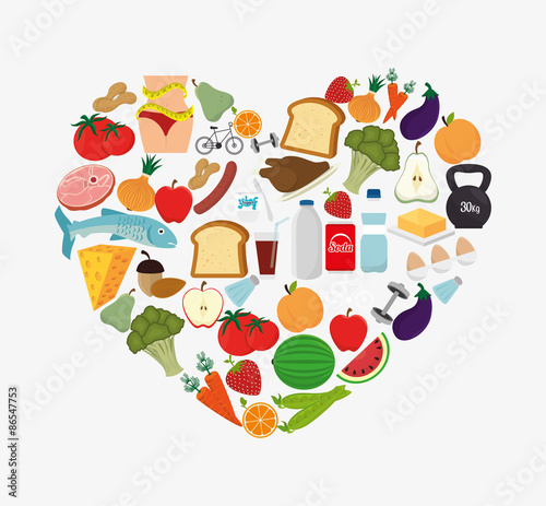 Food digital design.