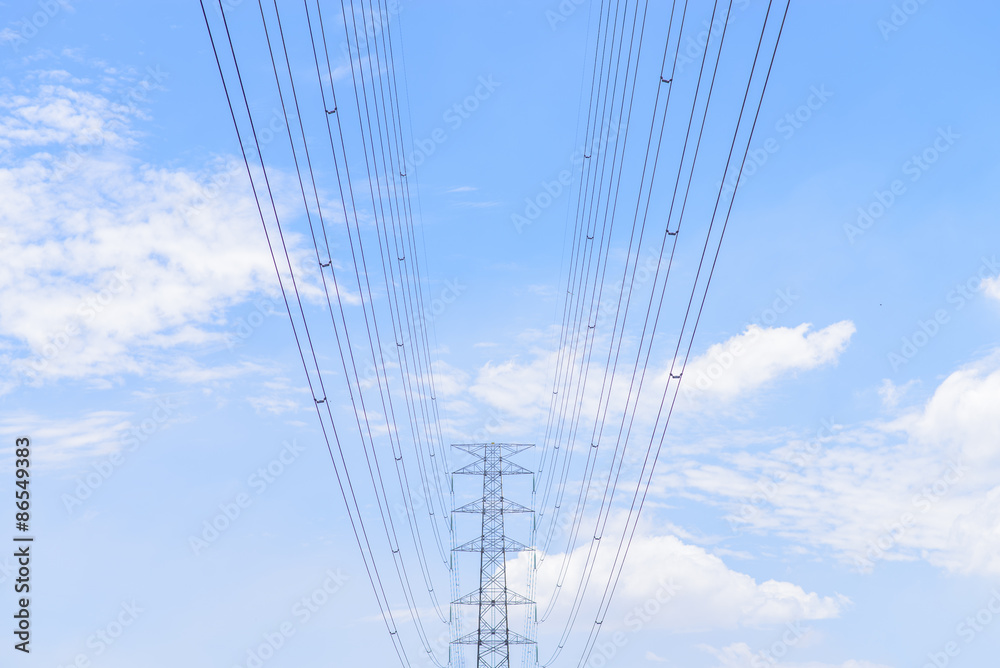 High power electricity pole