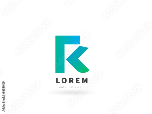 Letter R, logo design template. Creative vector logotype for your company.