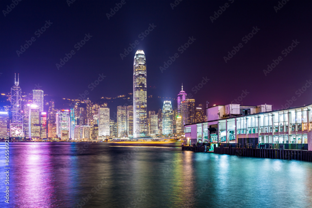 Hong Kong city at night Hong Kong city at night