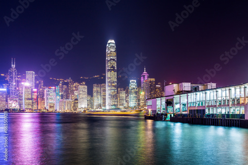 Hong Kong city at night
