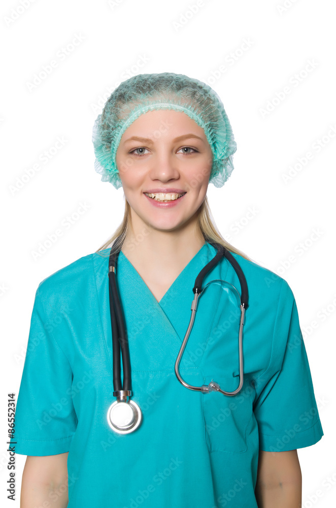 Doctor isolated on the white background Doctor isolated on the white background