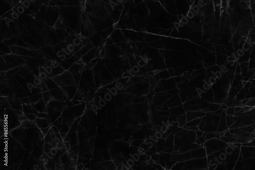 Black marble texture, detailed structure of marble in natural patterned for background and design. © noppadon