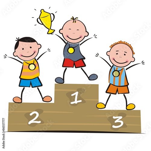 podium, kids