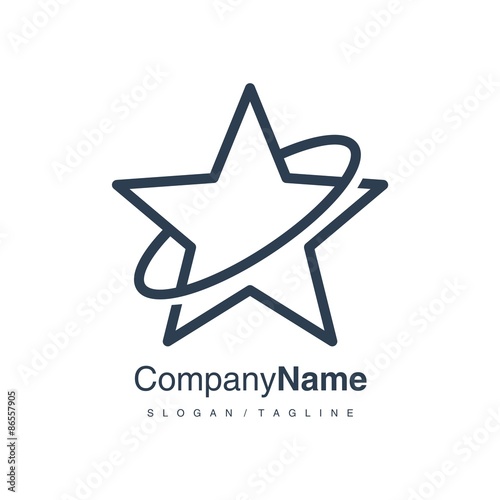 Star logo icon vector