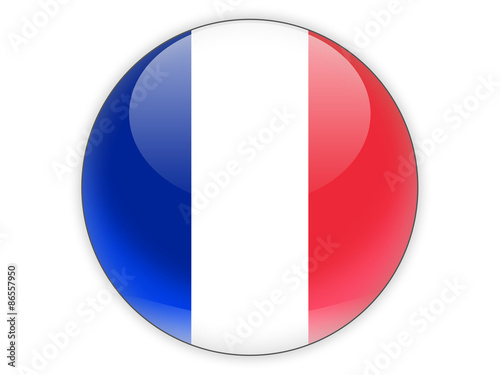 Free Download Round icon with flag of france - GFXLoad