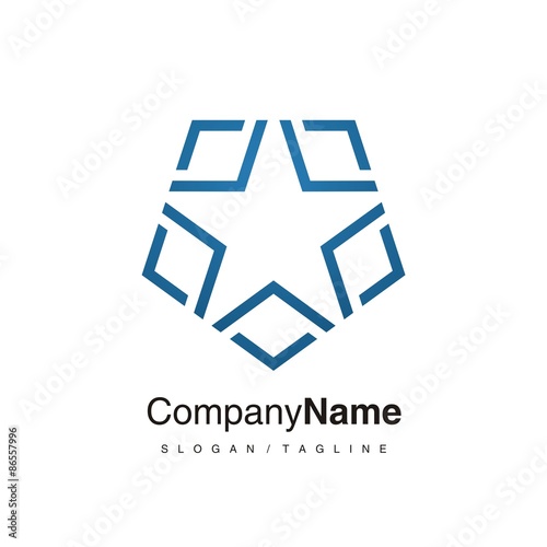 Star logo icon vector