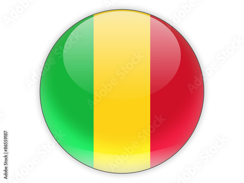Free Download Round icon with flag of mali - GFXLoad