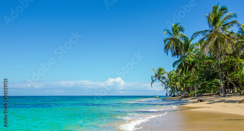 Caribbean beach of Costa Rica close to Puerto Viejo photo