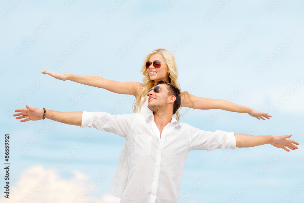 couple at seaside couple at seaside