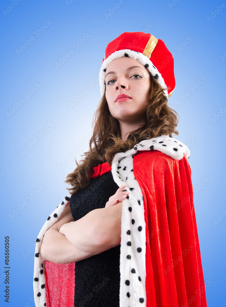 Queen businesswoman against the gradient Queen businesswoman against the gradient