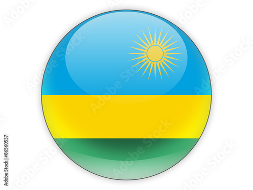 Free Download Round icon with flag of rwanda - GFXLoad