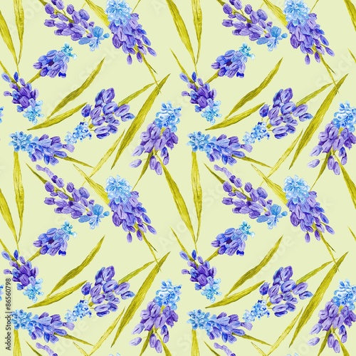 Provence Floral Motif Texture Fototapet