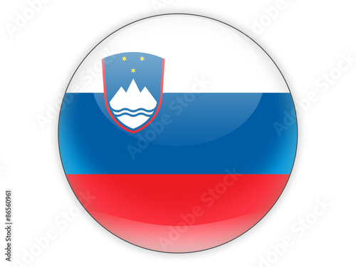 Free Download Round icon with flag of slovenia - GFXLoad