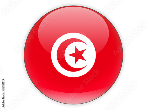 Round icon with flag of tunisia Free Download Round icon with flag of tunisia - GFXLoad