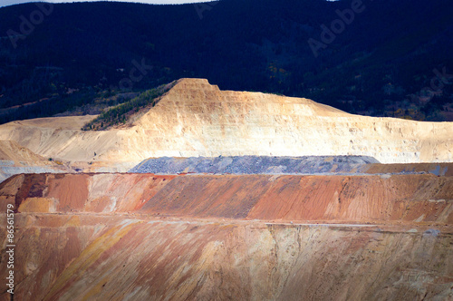 Open pit copper mine Butte, Montana, United States photo