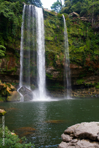 Misol-Ha waterfall near Palenque  Chiapas  Mexico