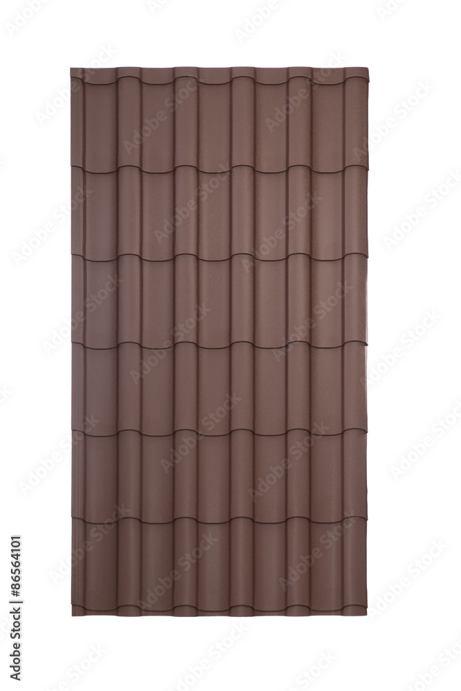 Roof tile isolated on the white Roof tile isolated on the white
