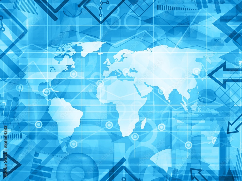 abstract world financial news background