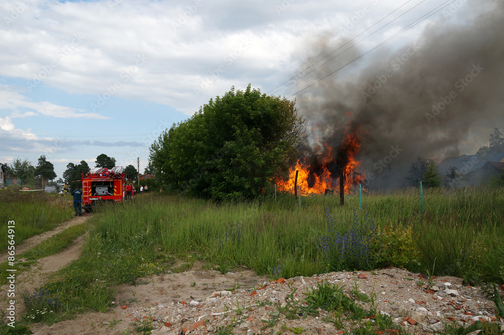 Fototapeta premium пожарная машина