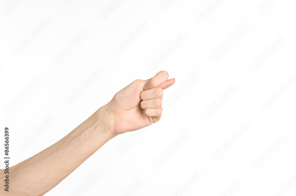 custom made wallpaper toronto digitalHand gestures theme: the human hand shows gestures isolated on white background in studio